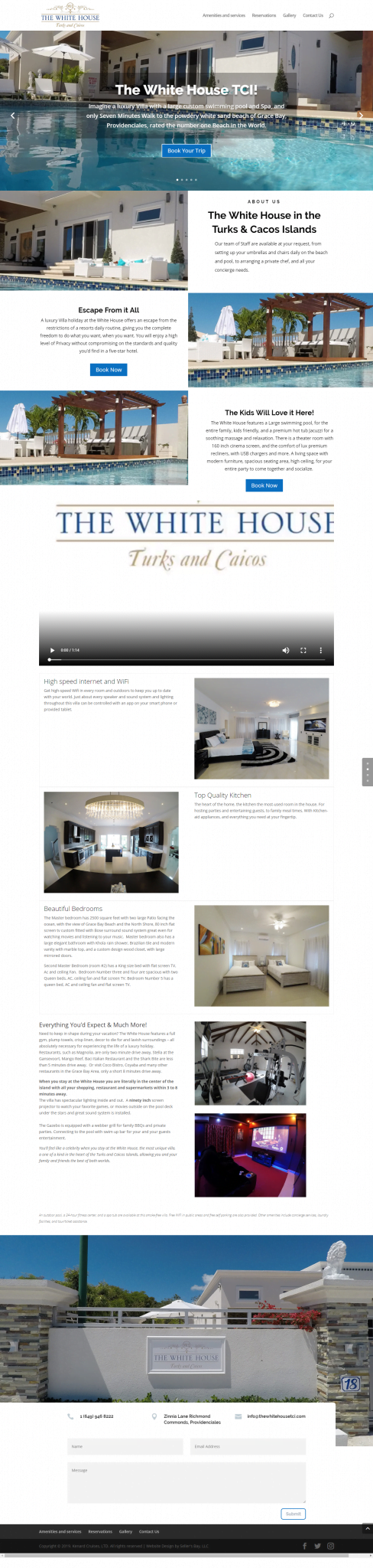 The White House TCI website portfolio screenshot