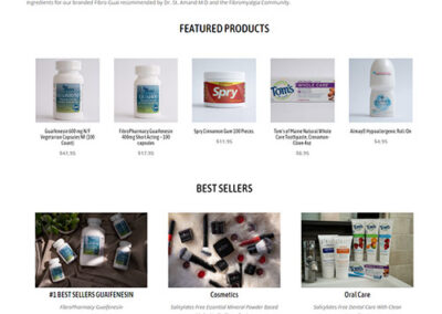 Custom WooCommerce store for Fibro Pharmancy