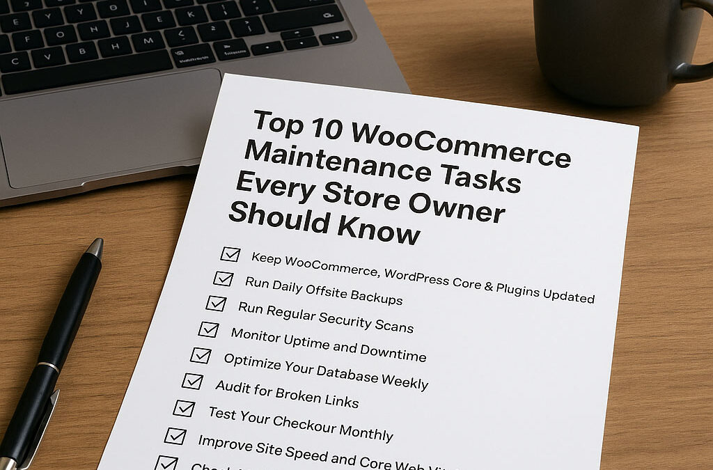 Top 10 WooCommerce Maintenance Tasks Every Store Owner Should Know